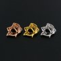 5x7MM Pear Prong Settings Butterfly Pendant Rose Gold Plated Solid 925 Sterling Silver Charm Bezel for Gemstone 1431085