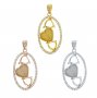 6MM 8MM Keepsake Halo Breast Milk Resin Birthstone Heart Pendant Prong Settings Mother Baby Solid 925 Sterling Silver Rose Gold Plated Charm Bezel 1431128