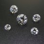 1Pcs 1-15MM Round Moissanite Stone Faceted Imitated Diamond Loose Gemstone for DIY Engagement Ring D Color VVS1 Excellent Cut 4110160