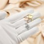 8x10MM Keepsake Breast Milk Resin Pear Bezel Ring Settings Crown Solid 925 Sterling Silver Rose Gold Plated DIY Ring Supplies 1294327