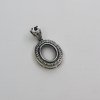 1Pcs 8X10MM Oval Antiqued Style Solid 925 Sterling Silver Cabochon Bezel DIY Pendant Charm Settings 1421109