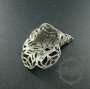 20pcs 28*23MM antiqued silver brass flower cap,antique silver beads cap for earring 1563002