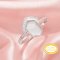 6x10MM Keepsake Breast Milk Resin Hexagon Bezel Ring Settings,Solid 14K 18K Gold Ring,Moissanite Art Deco Ring,Solid Back Ring,DIY Ring Supplies 1295056