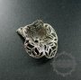 20pcs 28*23MM antiqued silver brass flower cap,antique silver beads cap for earring 1563002