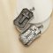 Stainless Steel Cross Pendant,Rectangular Cross Signet Pendant,Men's Silver Pendant Charm,DIY Pendant Supplies 1431464