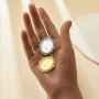 Keepsake Breastmilk Stainless Steel Oval Bezel Pendant,Vintage Styles Art Deco Oval Pendant,Silver Gold Pendant,DIY Pendant Supplies 1421254
