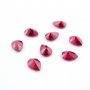 5Pcs Lab Created Pear Ruby July Birthstone Red Faceted Loose Gemstone DIY Jewelry Supplies 4150008