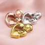 Keepsake Breast Milk Bezel 6MM Heart Pendant Settings Mother Child Solid 14K/18K Gold DIY Memory Jewelry Supplies 1431130-1