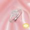 4x6MM Halo Pear Prong Ring Settings,Solid 14K 18K Gold Ring With Two Sides Moissanite Stones,DIY Ring Supplies For Gemstone 1295098
