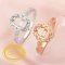 6x8MM Oval Prong Ring Settings,Flower Solid 14K 18K Gold Moissanite Ring,Marquise Art Deco Ring,DIY Ring Bezel For Gemstone 1224161
