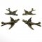 10pcs two loop 17x19MM vintage antiqued bronze brass swallow bird charm,pendant,antiqued brass stamping charm 1810001