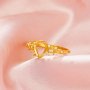6x8MM Pear Prong Ring Settings,Tree Branch Leaf Solid 14K 18K Gold Ring,Art Deco Pear Ring,DIY Ring Supplies For Gemstone 1295091