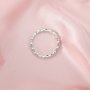 Dainty Moissanite Diamond April Birthstone Stackable Ring Wedding Engagement Full Band Antiqued Marquise Eternity Ring Rose Gold Plated Solid 925 Sterling Silver 1294258