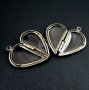 5pairs 29mm brass antiqued bronze vintage lover heart pairs photo locket pendant charm supplies 1131048