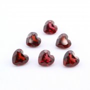 1Pcs Heart Red Garnet January Birthstone Faceted Cut Loose Gemstone Nature Semi Precious Stone DIY Jewelry Supplies 4130014