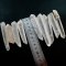 1pcs 45-70mm long organic nugget random shape natural rock crystal quartz stick loose beads findings supplies 3000025