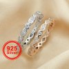 Art Deco Full Eternity Ring,Marquise Stackable Ring,Solid 925 Sterling Silver Rose Gold Plated Stacker Ring,DIY Ring Supplies 1294535