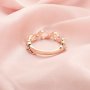 4x6MM Pear Prong Ring Setttings,5 Stones Solid 14K 18K Gold Ring,Art Deco Ring,DIY Ring Bezel For Gemstone 1294611