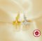 Keepsake Breast Milk Ball Flower Pin Pendant Settings for 11-16MM Half Drilled Pearl Bead,Solid 925 Sterling Silver Gold Plated Pendant Charm,DIY Pendant Supplies 1431496