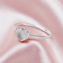 Keepsake Breast Milk Resin Heart Bezel Ring Settings,Solid Back Solid 14K 18K Gold Ring,Simple Ring,DIY Ring Supplies For Gemstone 1294720