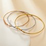 Wire Bangle Stainless Steel Bracelet,Silver Rose Gold Plated Wiring Bangle,DIY Bracelet Bangle Supplies 1900345