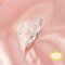 Two Stones Pear Prong Ring Settings,Solid 14K 18K Gold Ring,Moissanite Ring,DIY Ring Supplies For Gemstone,With 4x6MM 6x8MM Pear Stone 1295076