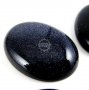 2pcs 30x40mm oval deep blue shining bule star sandstone gemstone cabochon 4120018