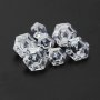 5Pcs Cubic Zirconia Hexagon Faceted CZ Stone,White Birthstone,April Birthstone,Loose Gemstone,Semi-precious Gemstone,Unique Gemstone,DIY Jewelry Supplies 4160075