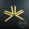 20pcs 27x30mm vintage style raw brass triangle DIY pendant charm supplies findings 1800197