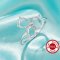 Three Stones Prong Ring Settings,Solid 925 Sterling Silver Ring,Family Rings,DIY Ring Supplies 1295044-1