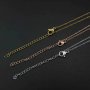 5Pcs 1MM Thick 16-22Inches Rose Gold Plated Stainless Steel O Chain Necklace DIY Supplies Findings 1320010-1