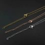 5Pcs 2MM Thick 16-22Inches Rose Gold Plated Stainless Steel O Chain Necklace DIY Supplies Findings 1320010-2