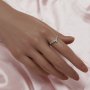 Keepsake Breast Milk Resin 2x4MM Marquise Bezel Birthstone Stacker Ring Settings,Curve Solid 925 Sterling Silver Ring,Stackable Ring,DIY Ring Supplies 1294849
