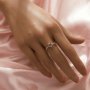 Pear Prong Ring Settings,Solid 14K 18K Gold Ring,Art Deco Minimalist Pear Ring,DIY Ring Supplies For Gemstone 1295088