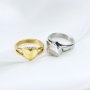 Keepsake Ash Canister Cremation Urn Ring Heart Stainless Steel Wish Vial Prayer Ring for Engraving 10MM Top Size 1294259