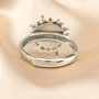 8MM Round Keepsake Breast Milk Resin Ring Settings Sun Antiqued Solid 925 Sterling Silver Adjustable DIY Ring Bezel Supplies 1212083