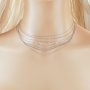 1PCS 925 Sterling Silver Necklace,Chopin Chain,Sequin Chain,Wave Chain,DIY Simple Silver Necklace with Extension Chian For Women,16+2 Inches Necklace 1320039