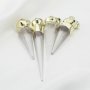 5Pcs Sharp Crystal Pendant with Light Gold Bail Charm DIY Supplies 3-5CM Long 1800524