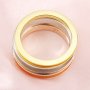 Keepsake Breast Milk Resin Ashes Channel Ring Settings Bezel Solid 14K 18K Gold DIY Jewelry Supplies 1215023-1