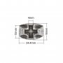 Heavy Cross Stainless Steel Ring,Stainless Steel Baptism Ring,Religious Ring,Men's Ring,DIY Ring Supplies 1295007