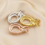 8x10MM Keepsake Halo Oval Pendant Prong Settings Mother Baby Solid 925 Sterling Silver Rose Gold Plated Charm Bezel 1421183