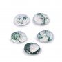 1Pcs 6x8MM Natural Oval Moss Agate Faceted Cut Loose Gemstone Nature Semi Precious Stone DIY Jewelry Supplies 4160029