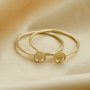 4MM Round Breast Milk Keepsake Resin Cup Ring Settings,14K Gold Filled Ring Bezel,Solid Back DIY Ring 1215038