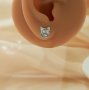 Keepsake Breast Milk Resin Ball Round Pin Studs Earrings Settings for 8-9MM Half Drilled Pearl Bead,Cat Solid 925 Sterling Silver Gold Plated Earrings,Cat Art Deco Earrings,DIY Earrings Supplies 1706216