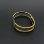 1Pcs Vintage Style Brass Bronze 18MM Round Disc Bracelet Bangle Settings DIY Supplies 60MM Diameter 19002388