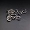 100pcs 1x5mm 18gauge stainless steel rhodium color single open jumpring DIY jewelry supplies findings 1544008