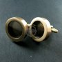 1Pair 16MM Setting Antqiued Bronze Round 3MM Deep Bezel Tray Floating Charm DIY Photo Cufflinks,Wedding Cuff Link Blank Supplies 1500041