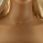 Six Stones 4MM Keepsake Breast Milk Resin Round Bezel Necklace Settings,Solid 14K 18K Gold Necklace,Minimalist DIY Necklace Supplies 1320053