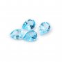 Natural Pear Faceted Swiss Blue Topaz Gemstone November Birthstone DIY Loose Semi Precious Gemstone DIY Jewelry Supplies 4150020