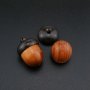 5Pcs Wood Acorn Nut Keepsake Screwed Cremation Urn Secrect Canister Memerial Vial Prayer Box Pendant 1190029